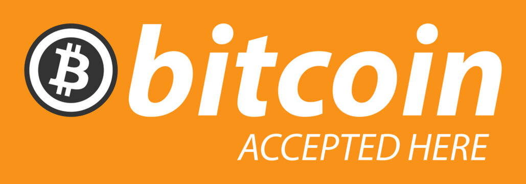 Wir akzeptieren Bitcoin! Wir akzeptieren Bitcoin!